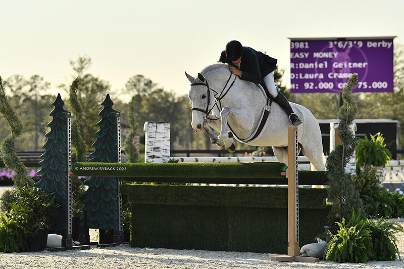 EASY WIN FOR DANIEL GEITNER & EASY MONEY IN THE $20,000 GOLDEN OCALA GOLF & EQUESTRIAN CLUB 3’6”-3’9” HUNTER DERBY AT WEC – OCALA. 